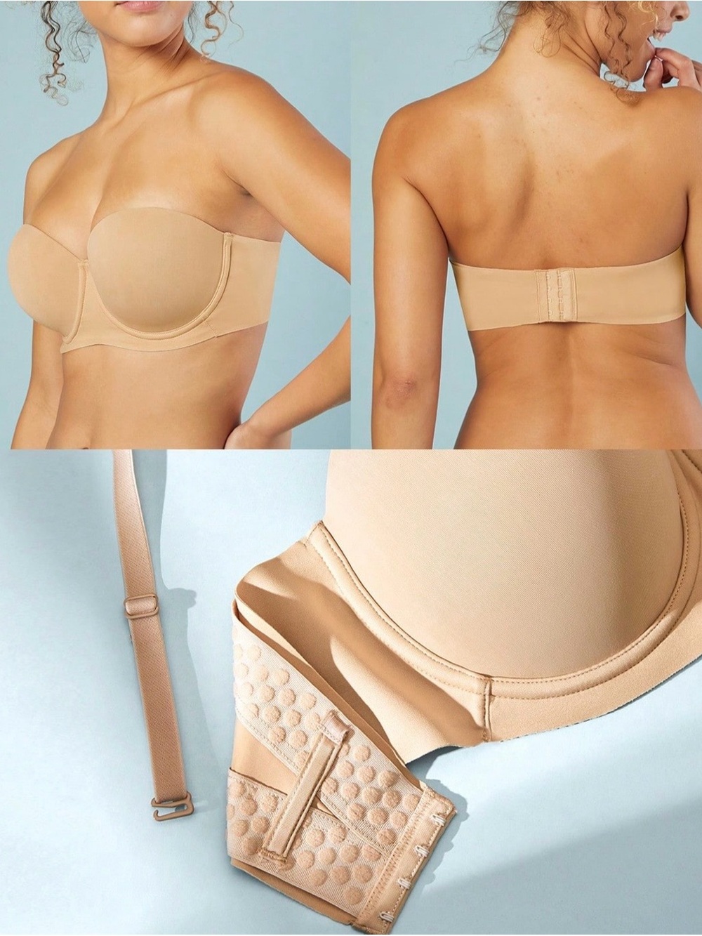 Strapless T-Shirt Bra in Nude — Seamless Everyday Support #76B